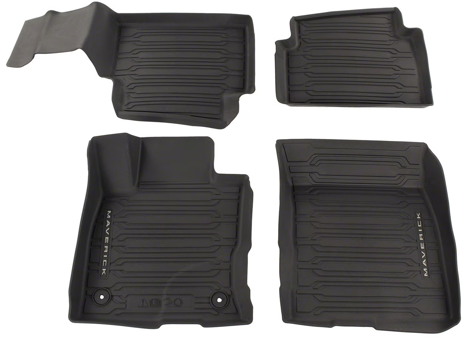 Ford All Weather Tray Style Floor Liners Crew Cab Gas 2.0L, NZ6Z
