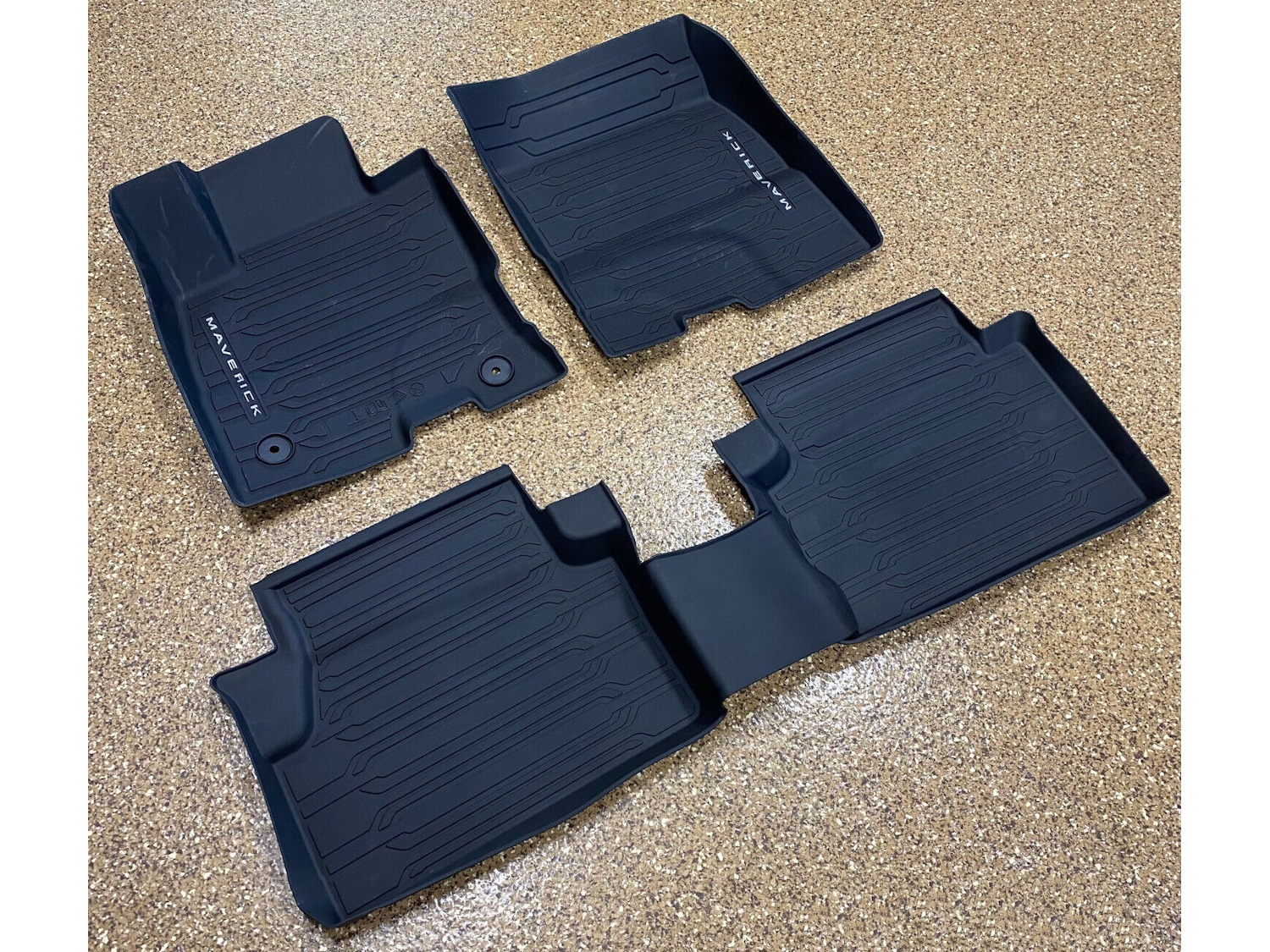 Ford All Weather Tray Style Floor Liners Kit Of 4 For Crew Cab HEV