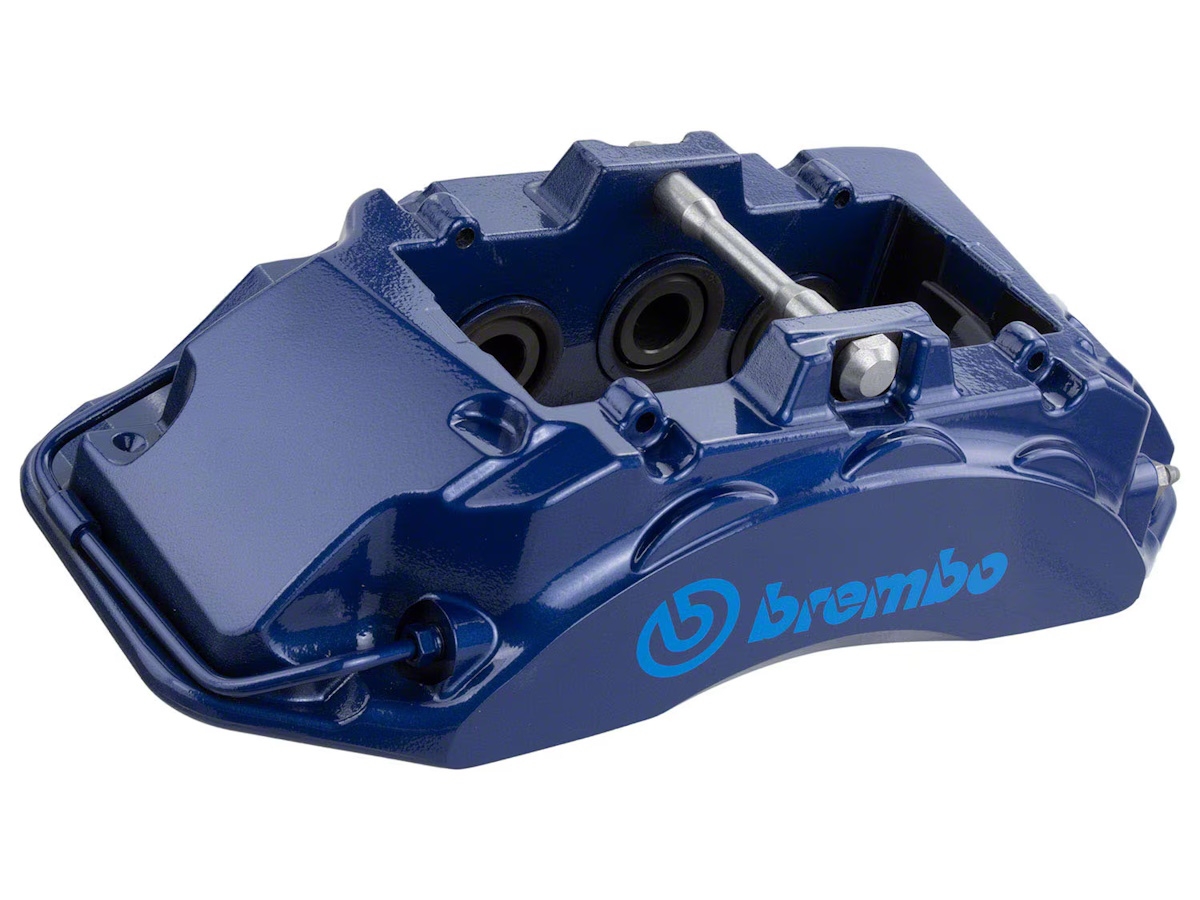 Ford Dark Blue Brake Caliper Front 6 Piston Passenger Side With