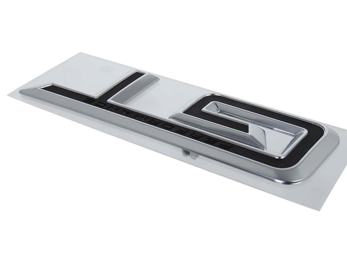 Ford Chrome & Black GT Rear Deck Lid Emblem With Performance