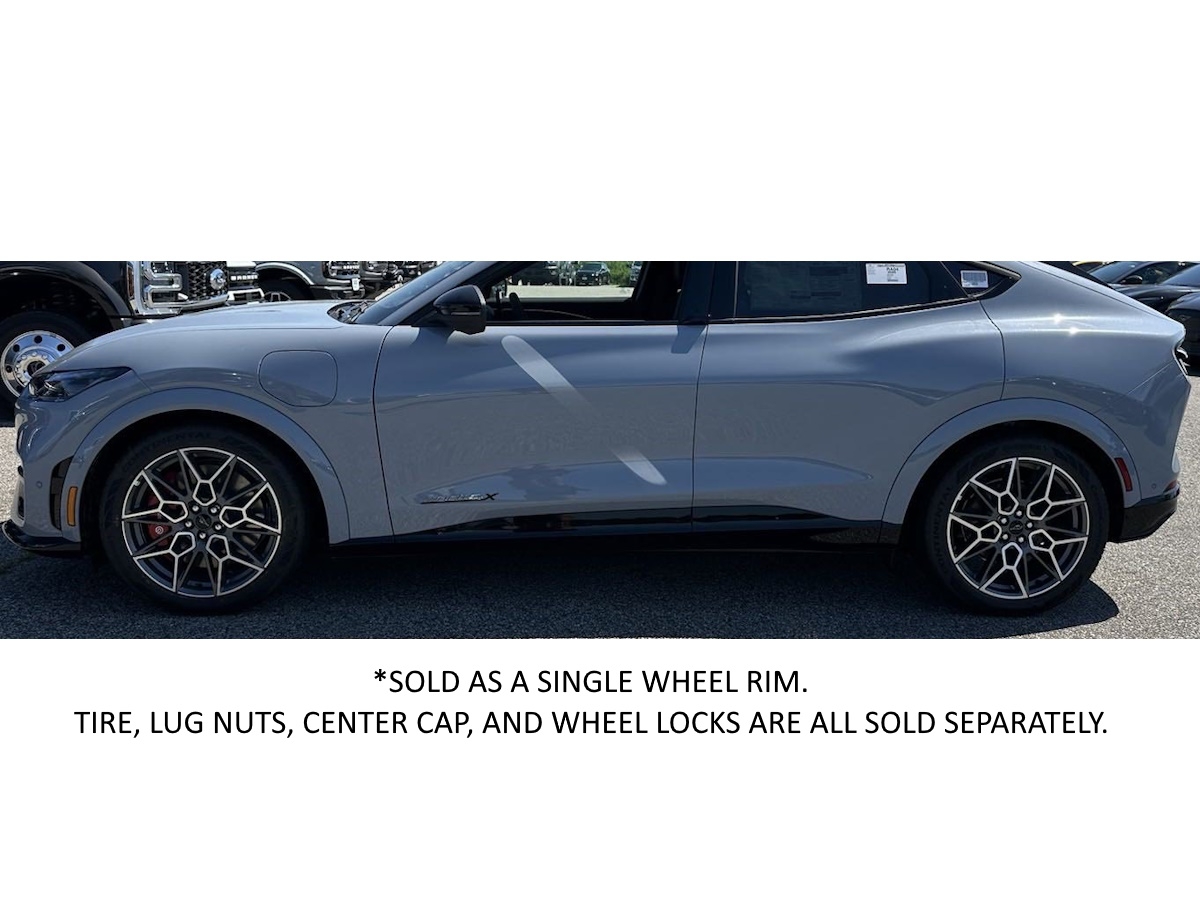Ford 20 x 8 Inch Machined Faced Aluminum Wheel With Carbonized