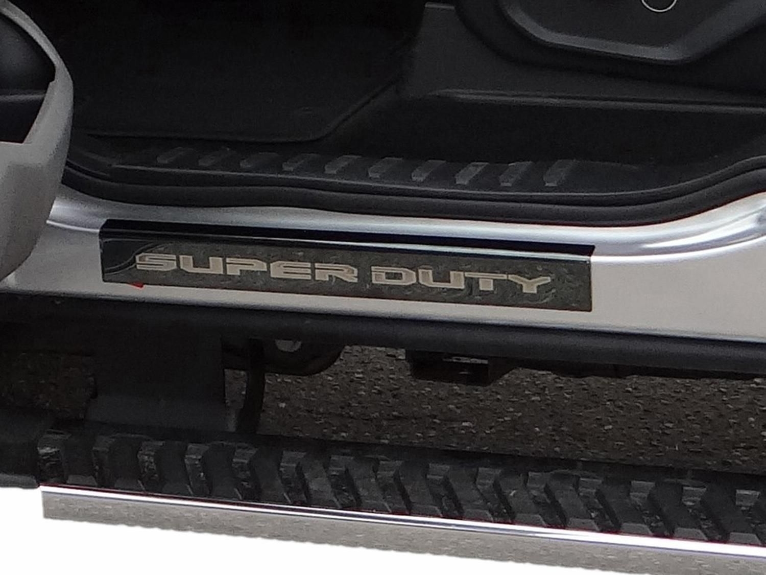 Ford Door Sill Plates - Crew Cab - Black Chrome, VHC3Z-99132A08-D