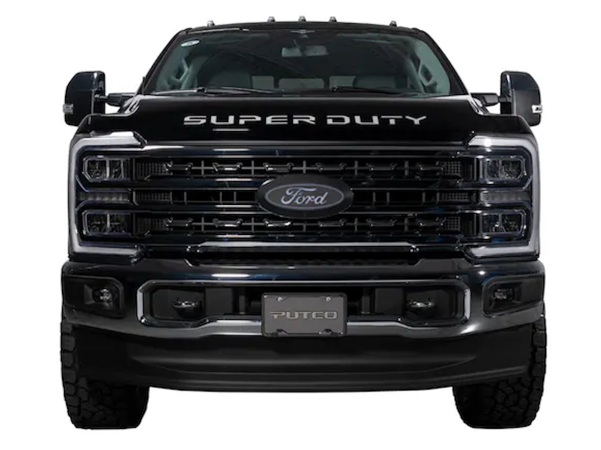 Ford LED Illuminated Front Grille Black Ford Oval Emblem For