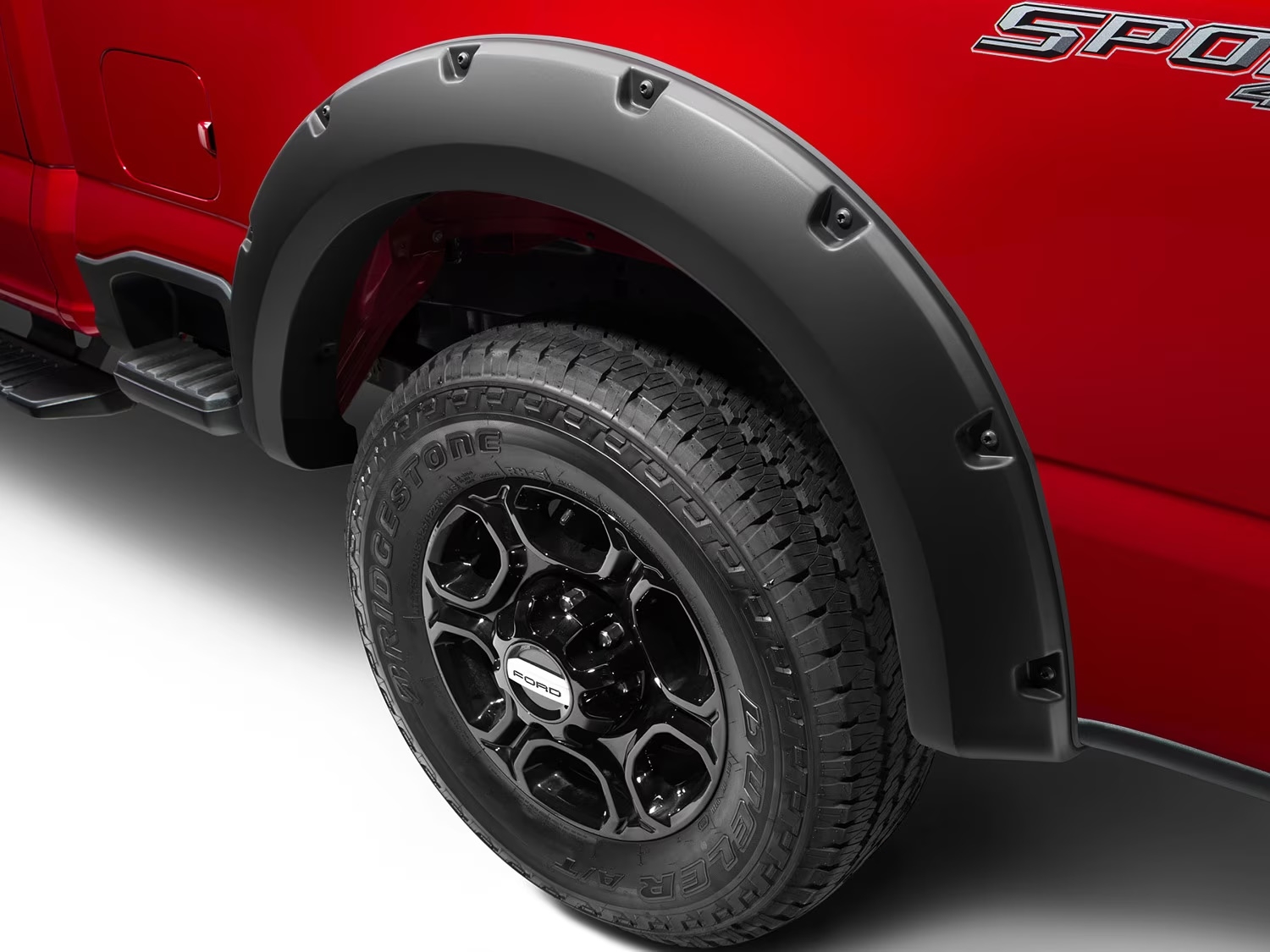 Ford Pocket Style Textured Matte Black Fender Flares Preassembled