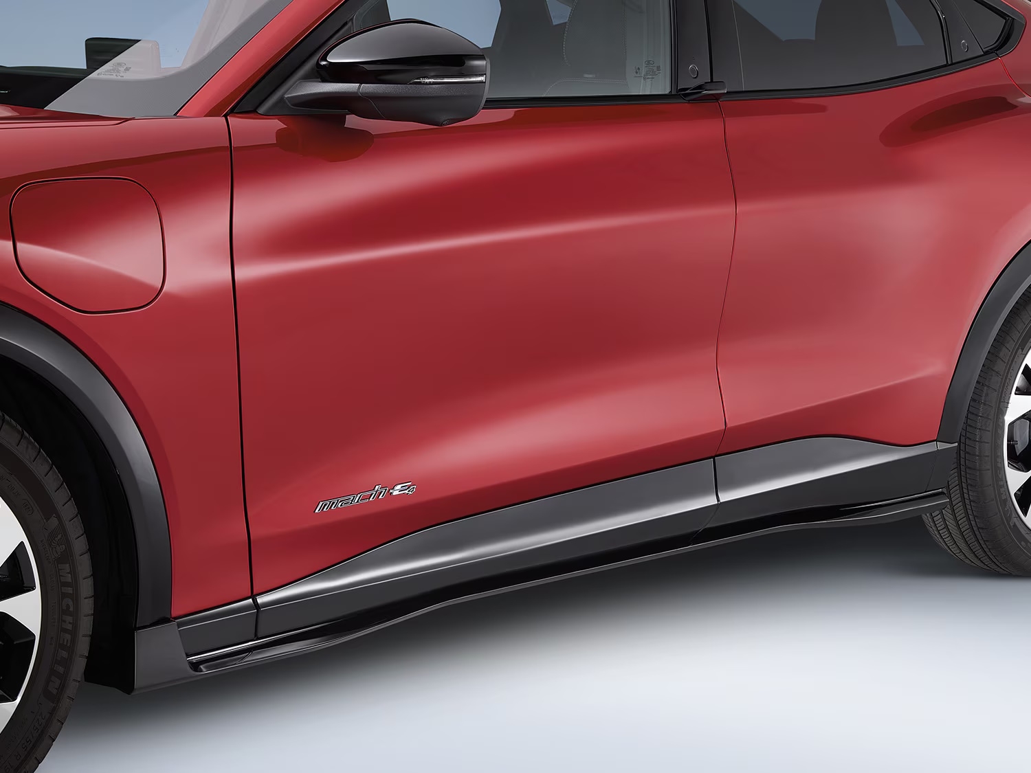 Ford Gloss Black Rocker Panel Lower Door Moldings For Left And