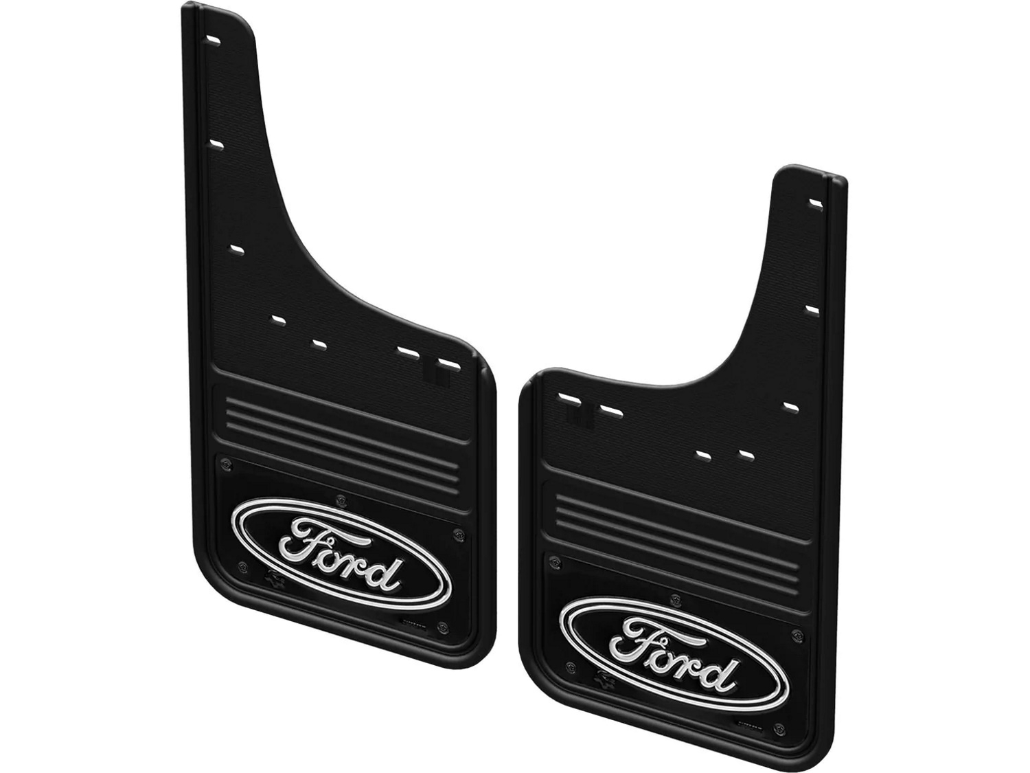 Ford Splash Guards - Rear - For Lightning - Gatorback With Black