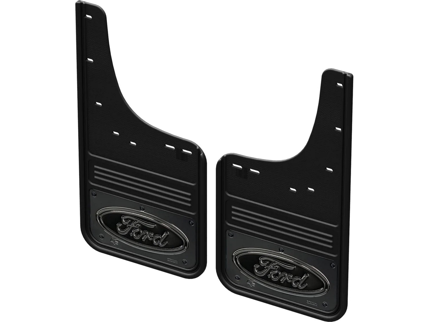 Ford Splash Guards - Rear - For Lightning - Gatorback With Black