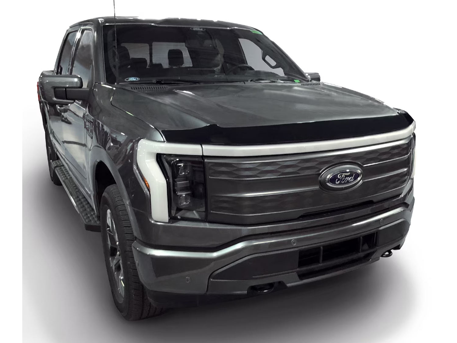 Ford Aeroskin Hood Protector In Smoke By Lund For Lightning, VPL3Z