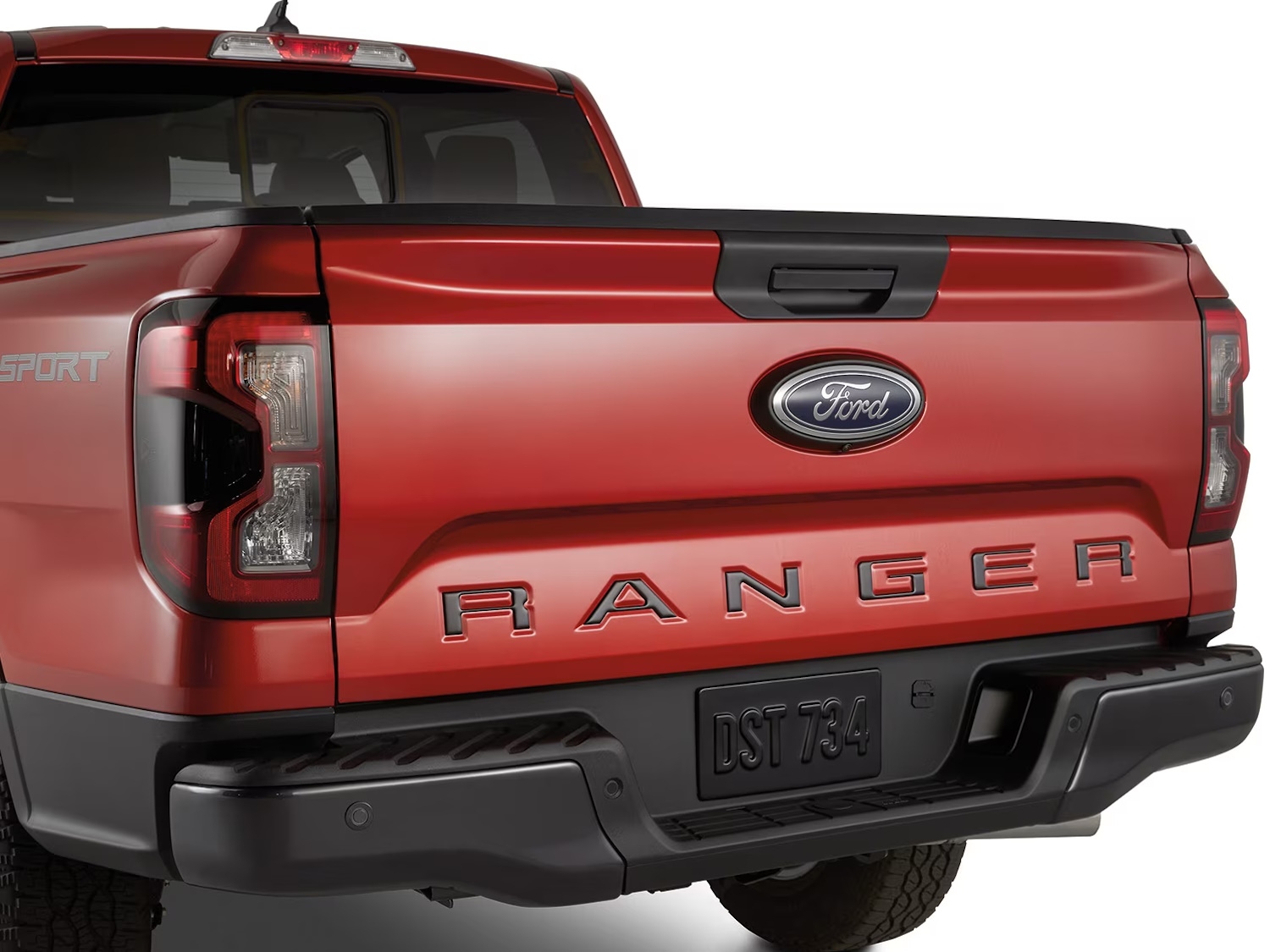 Ford Tufskinz Matte Black Domed RANGER Tailgate Letters, VR1WZ