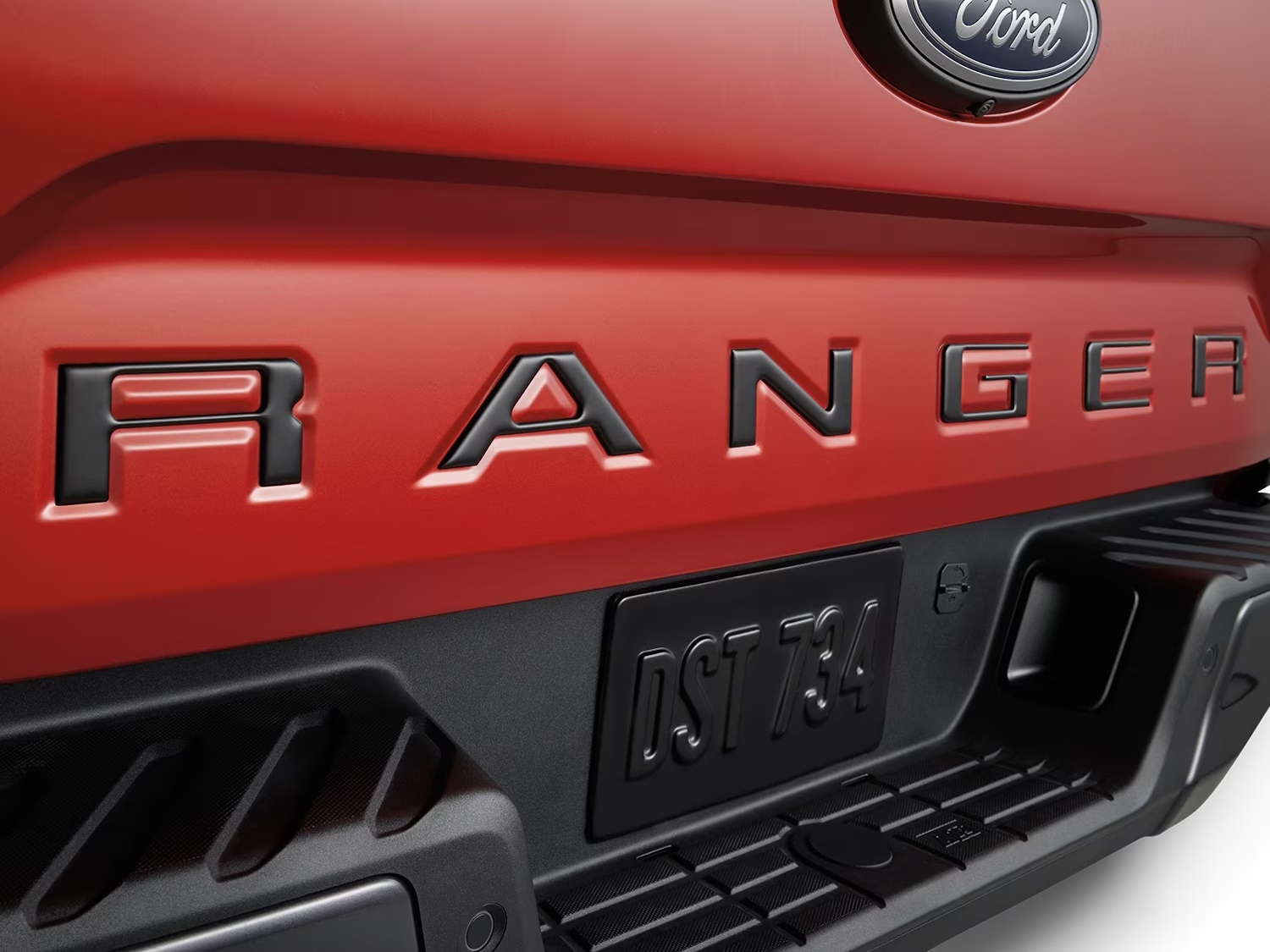 Ford Tufskinz Matte Black Domed RANGER Tailgate Letters, VR1WZ