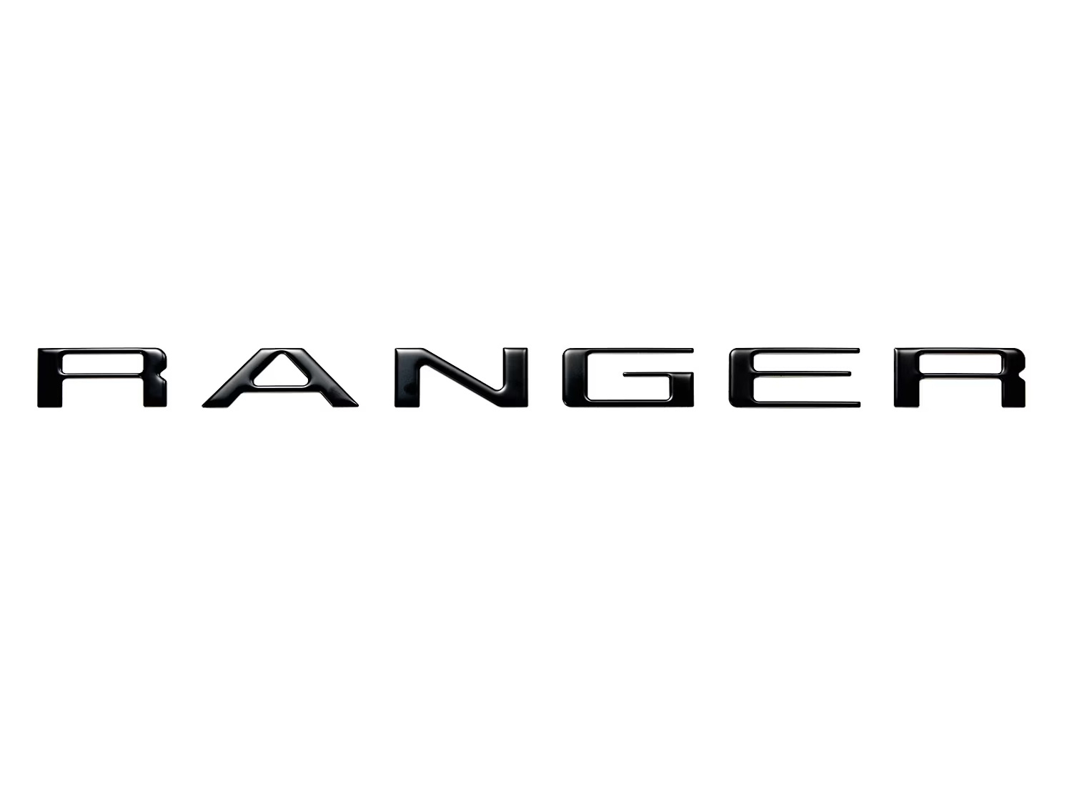 Ford Tufskinz Matte Black Domed RANGER Tailgate Letters, VR1WZ